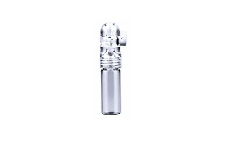 glass and plastic snorter sniffer bullet clear