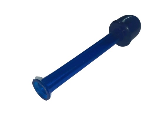 Sniffer snorter tube blue acrylic plastic mus