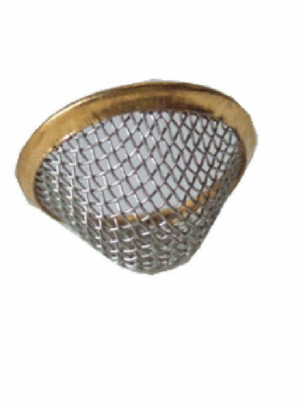 25 Cone bowl 15mm stainless steel pipe screen