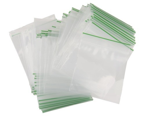 100 x 40mm x 40mm grip lock gummy sealy bags 
