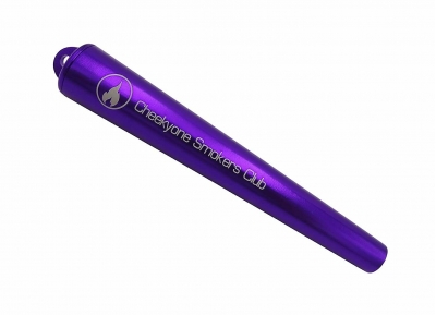 metal smell proof king size cigarette holder cheekyone purple