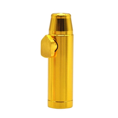 basic metal bullet rocket snorter gold