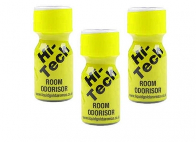 3 x hi-tech nitrite poppers room odorisor aroma 10ml