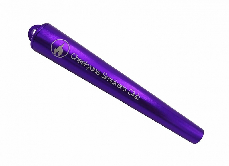 metal smell proof king size cigarette holder cheekyone purple