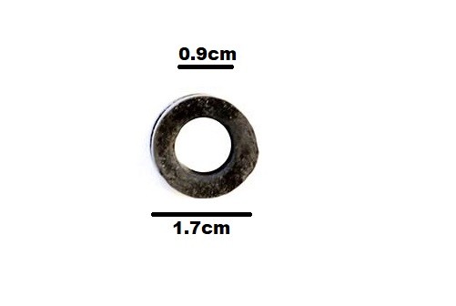 1 x bong grommet, black rubber